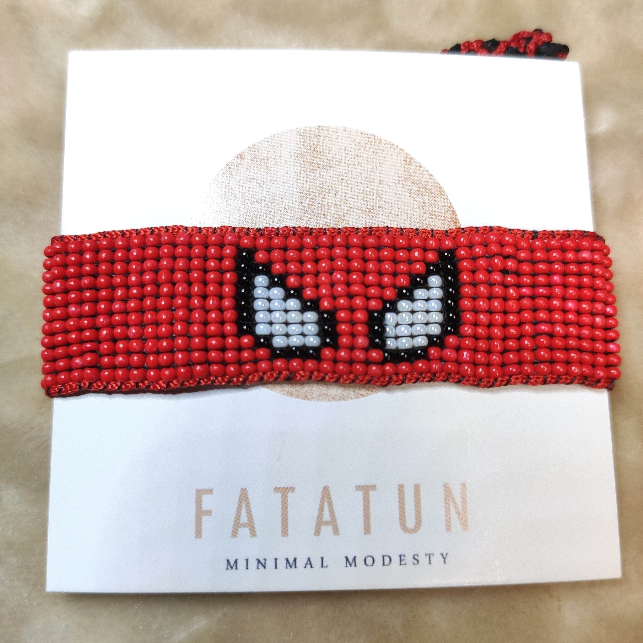 Beaded Loom Bracelet Spiderman Red - Fatatun