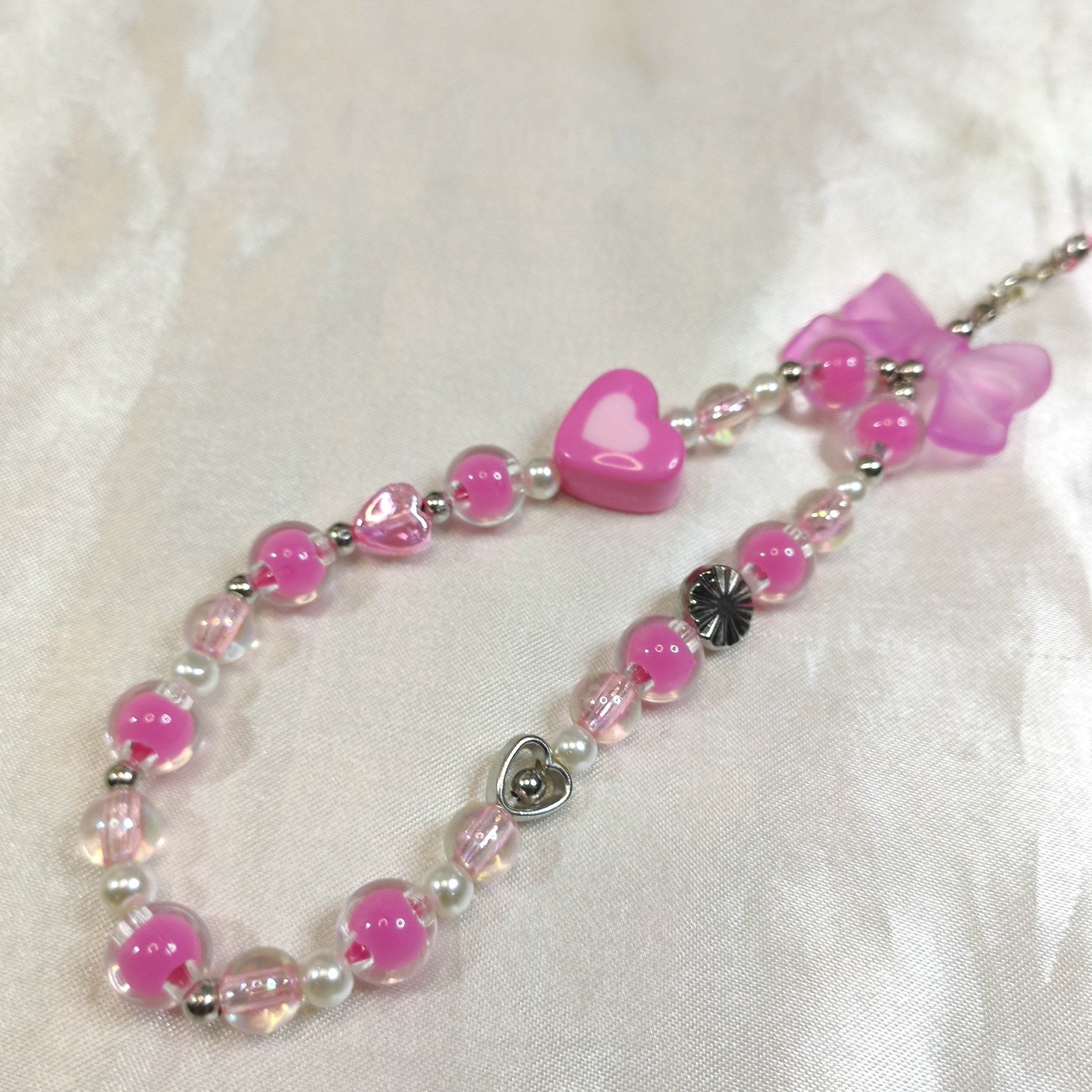 Phone charms Asthetic Pink Series, Hook it to phone,bag or anything - Fatatun