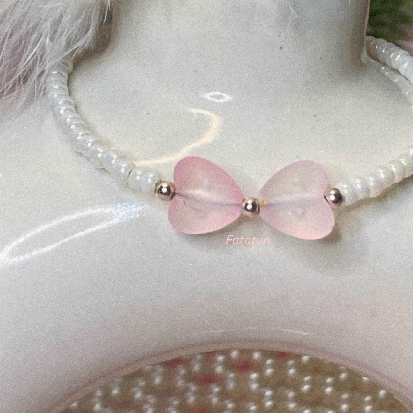 Blossom Essence: Simple, Chic, and Beautifully Beaded set of 4 - Fatatun