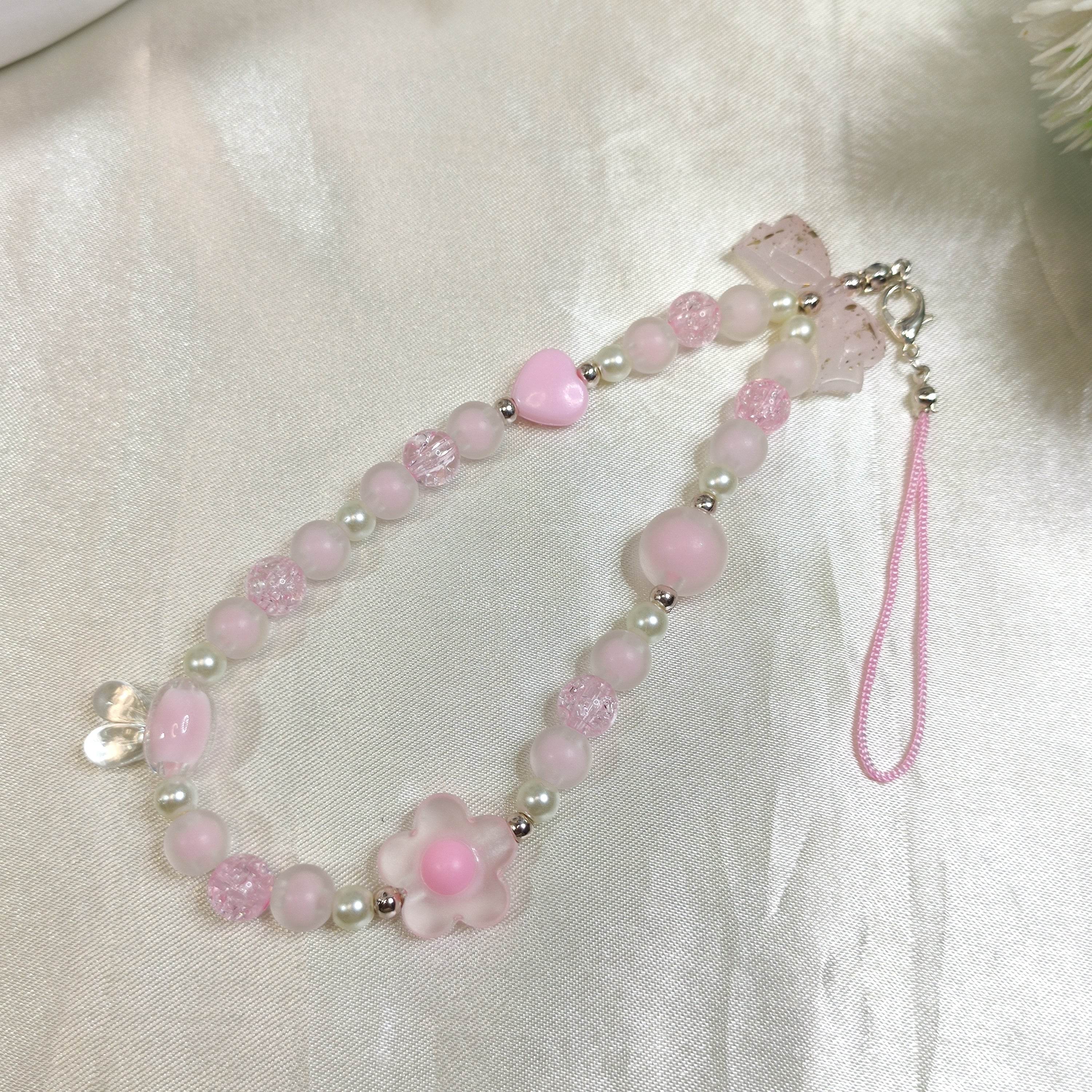 Phone charms Asthetic Pink Series, Hook it to phone,bag or anything - Fatatun