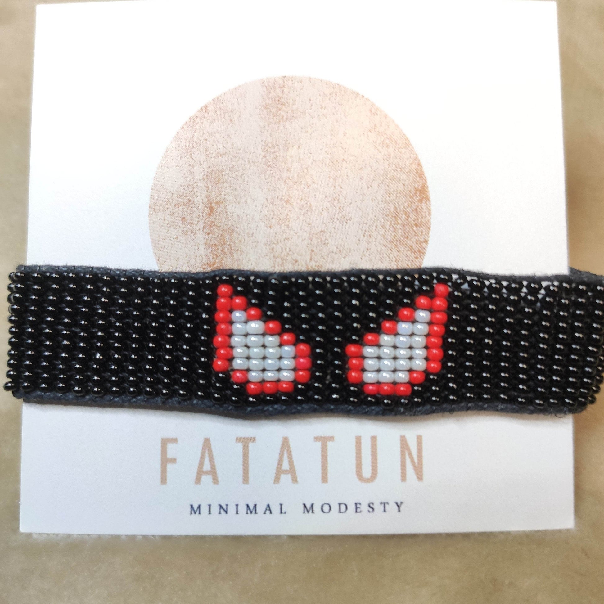 Beaded Loom Bracelet Spiderman Black - Fatatun